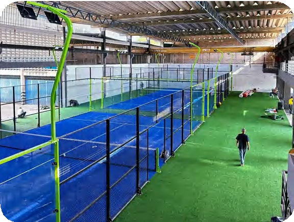 Installed padel court customer case from Venezuela.