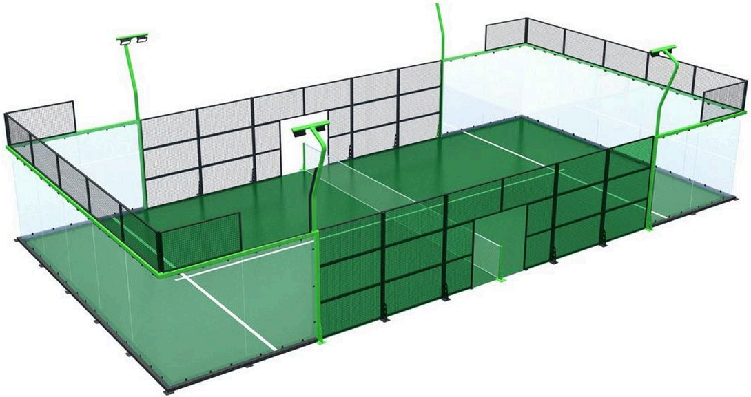 Luxury Flagship Court product rendering.